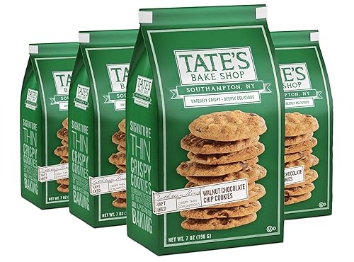 Tate's Bake Shop Walnut Chocolate Chip Cookies, 4 - 7 oz Bags