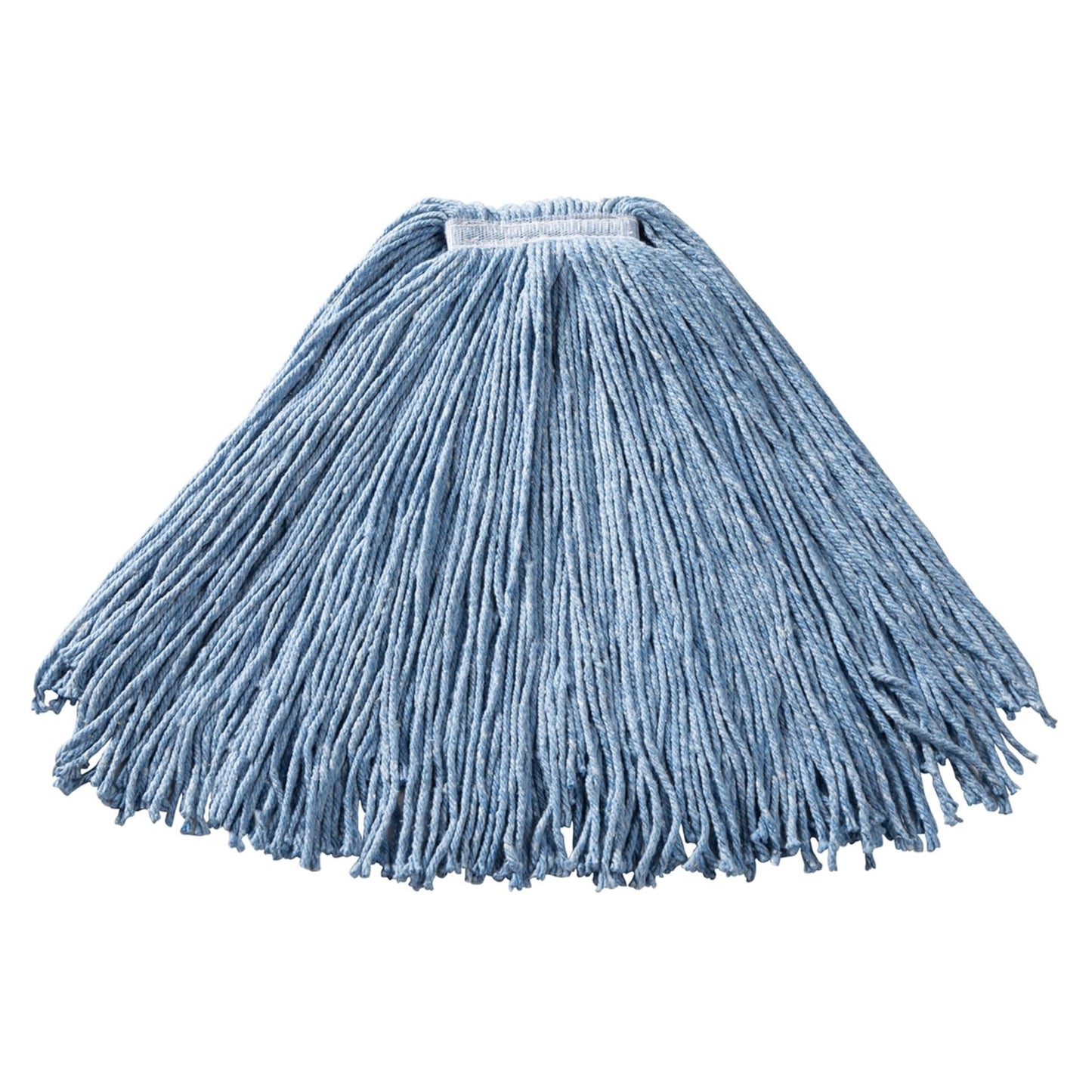 Rubbermaid Commercial Premium Cut-End Blend Mop, 24-Ounce Size, 1-Inch Orange Headband, Blue, Heavy Duty Wet Mop for Floor Cleaning