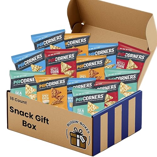 Pop Corners Chip Variety Pack with Individual Bags Variety Pack 35 Count / 1.0 Ounce by Bussin Boxes