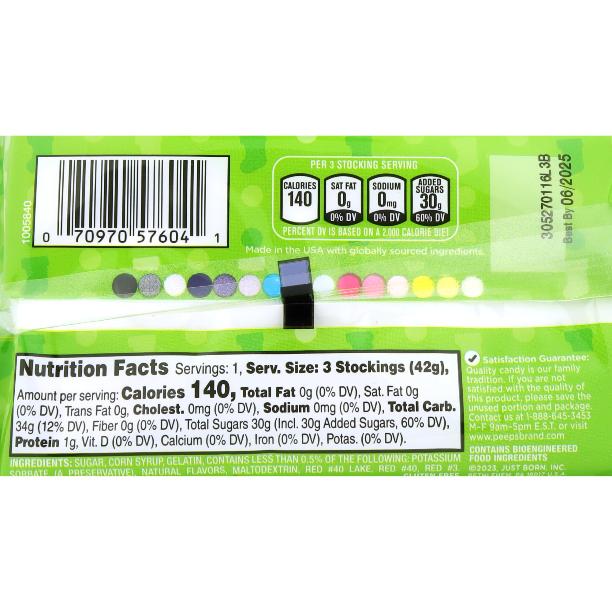 Needzo Stocking Marshmallow Peeps, Festive Christmas Candy Treats for Holiday Parties and Stockings (Pack of 5)