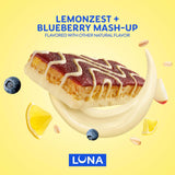 LUNA Bar - Mash-Ups LemonZest + Blueberry Flavor - Gluten Free Snack Bars - Non-GMO - Protein Bars - Made with Organic Oats (15 Pack)