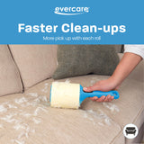 Evercare Jumbo Lint Roller, 60?Sheet Extra?Large Adhesive Roller with Blue Handle for Pet Hair & Lint