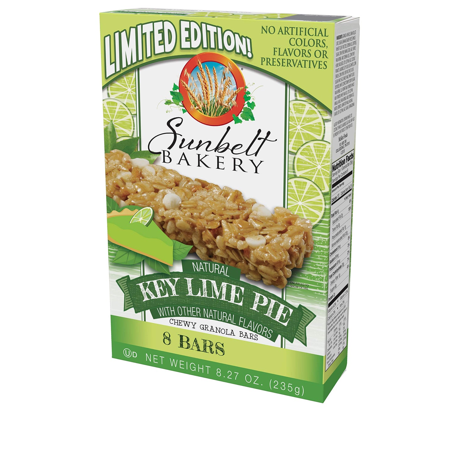 Sunbelt Bakery Key Pie Chewy Granola Bars 32 Lime, 4 Count