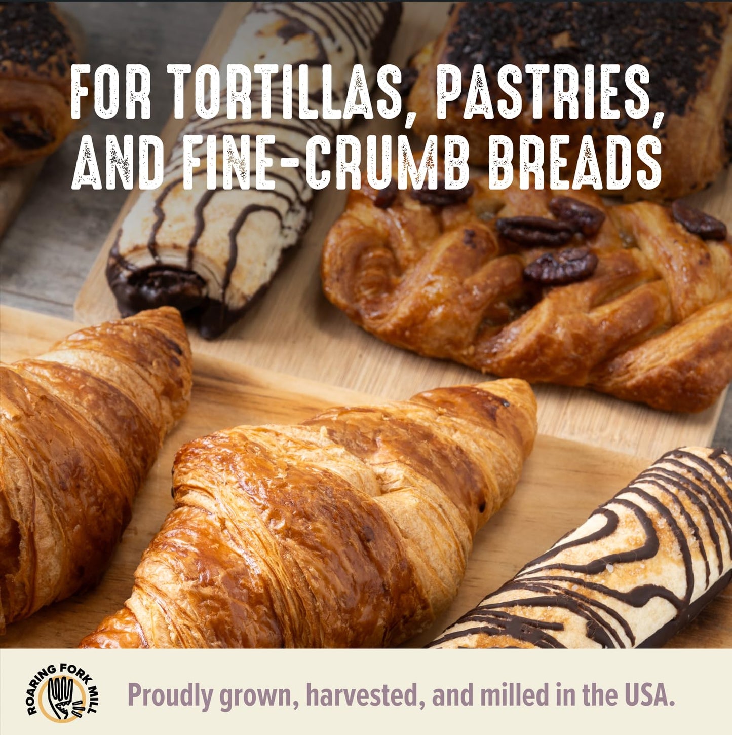 Roaring Fork Mill Stone-Milled All Purpose Flour from Colorado-Grown Organic & Regeneratively Grown Whole Grain Flour - Rich, Earthy Flavor