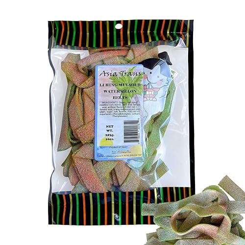 Li Hing Mui Sour Watermelon Belts 10oz