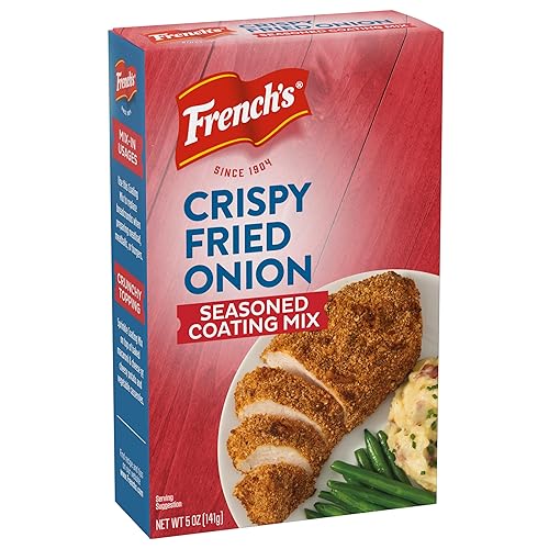 French's Seasoned Coating Mix, Crispy Fried Onion, Delicious Swap for Traditional Breadcrumbs When Preparing Meatloaf, Meatballs, or Burgers, 5 oz