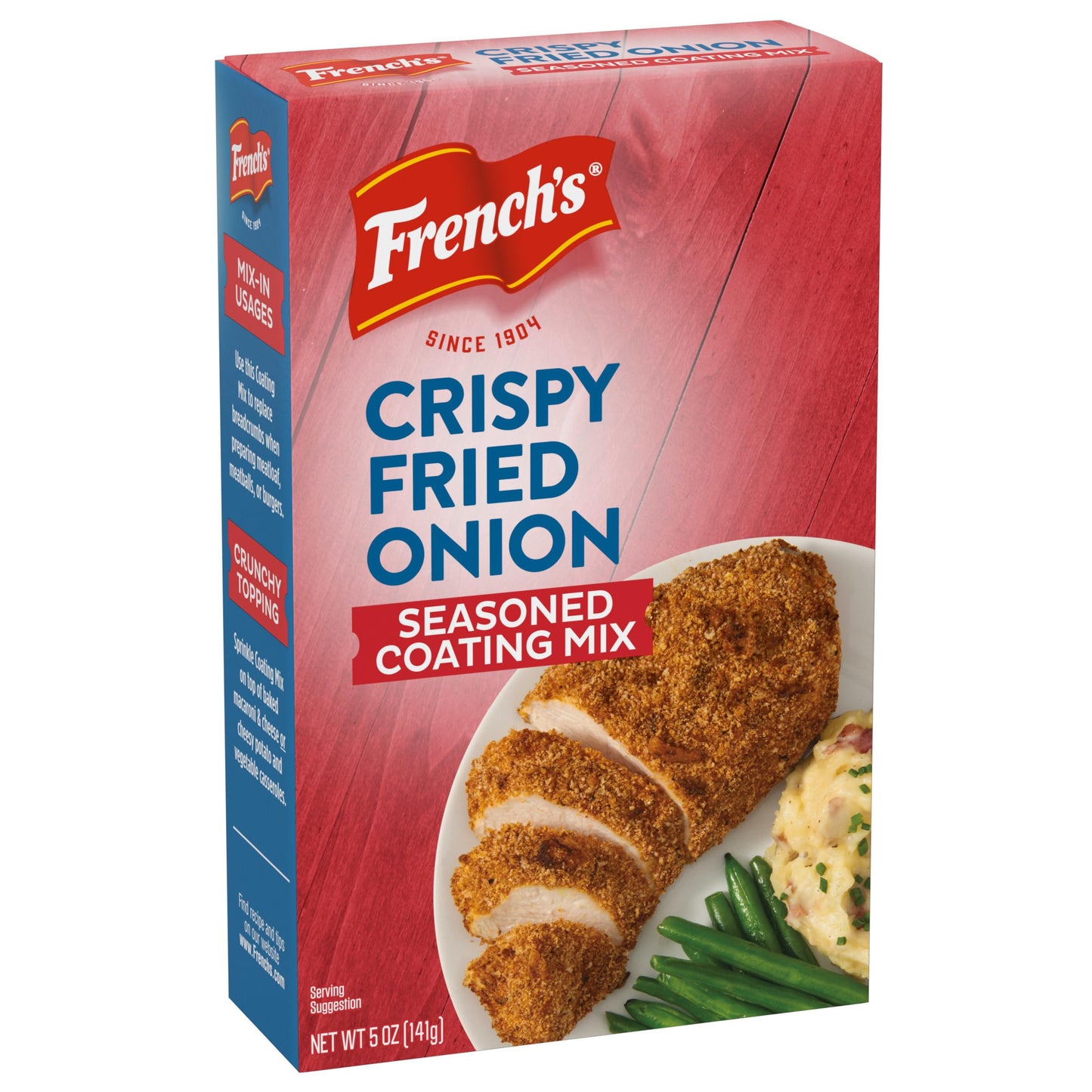 French's Seasoned Coating Mix, Crispy Fried Onion, Delicious Swap for Traditional Breadcrumbs When Preparing Meatloaf, Meatballs, or Burgers, 5 oz