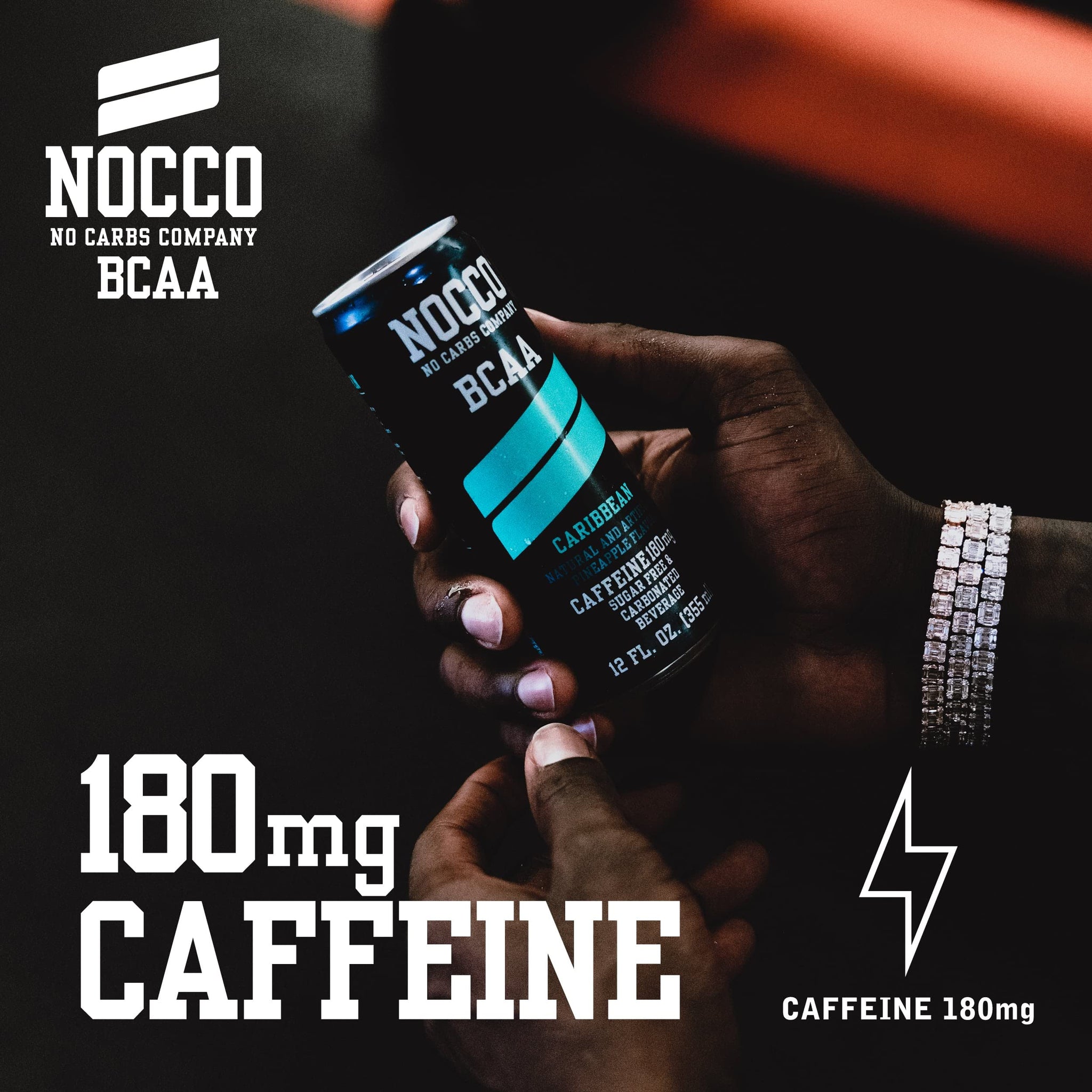 NOCCO Zero Sugar Energy Drink, Variety Pack - 12 Fl Oz (12-Pack) - 180 mg Caffeine, Sugar-Free, BCAAs - Branched Chain Amino Acids, Carbonated, Low