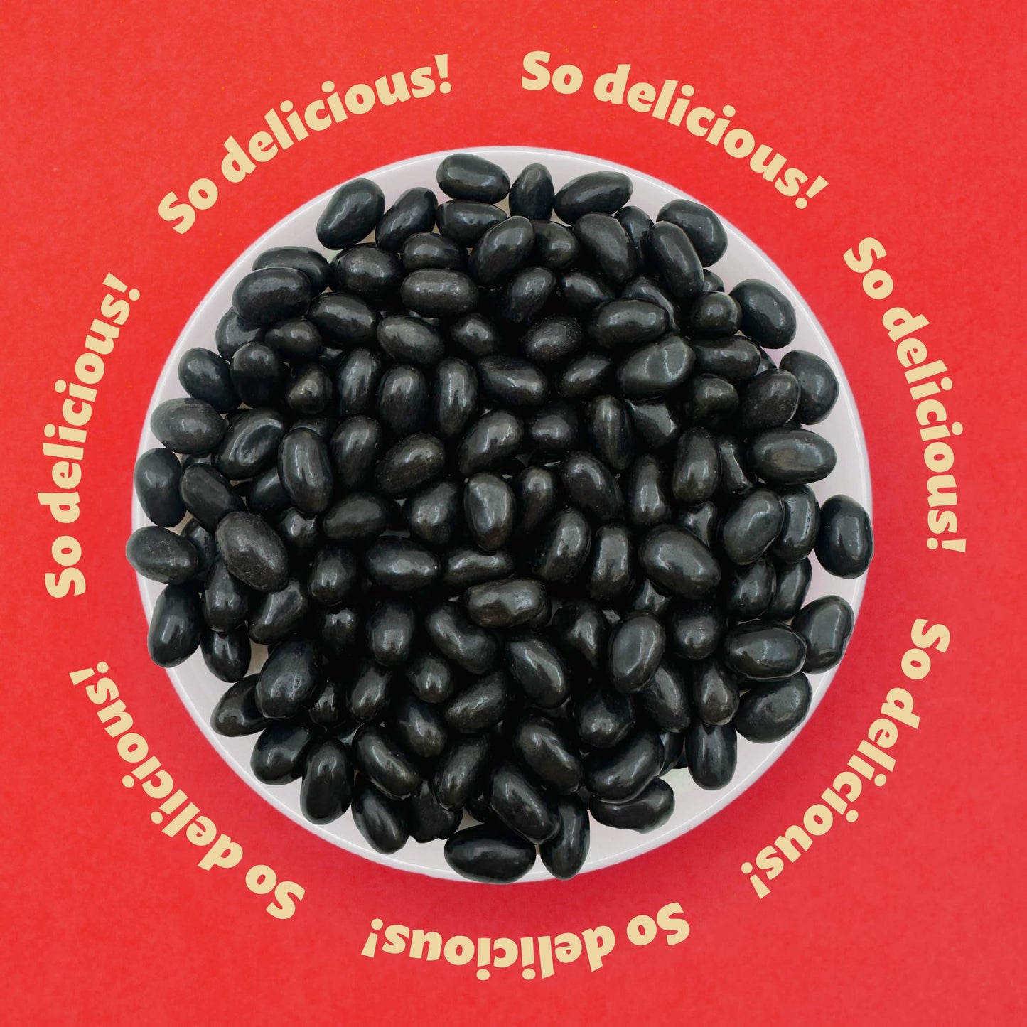 Black Licorice Jelly Beans | 2-Pound Pack | Licorice Candy | Black Jelly Beans for Holiday Buffets, Gifting, and Dessert Decorating | Old Fashioned