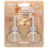 Glade PlugIns Refills Air Freshener, Scented and Essential Oils for Home and Bathroom, Marshmallow Irish Cream, 1.34 Oz, 2 Count