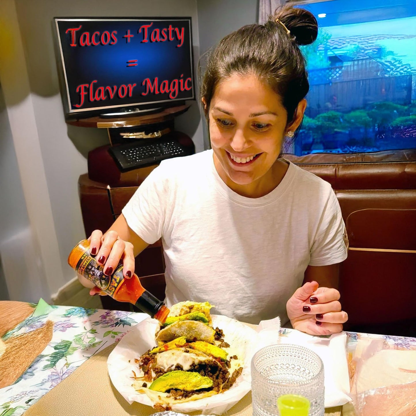 Tasty Pepper Sauce - Caribbean Scotch Bonnet Hot Sauce, Salsa Picante Gourmet Pepper Sauce, Texas Made, Mild-Medium Heat (30k SHU), Great for Wings