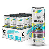 CELSIUS Sparkling Electric Vibe, Functional Energy Drink 12 Fl Oz (Pack of 12)