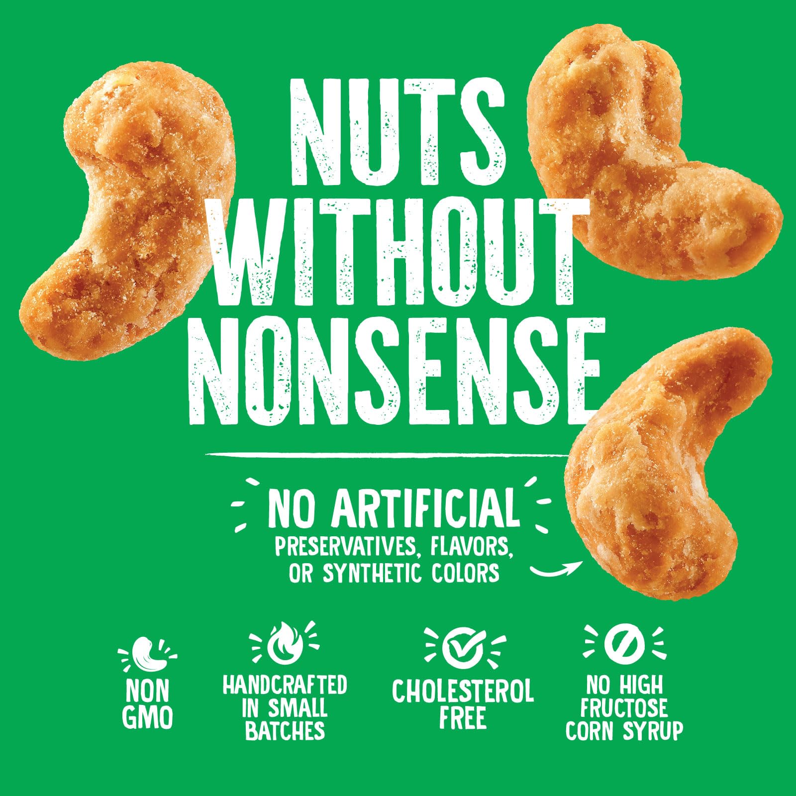 Emerald Nuts Honey Glazed Cashews (1-Pack), 5oz Resealable Bag, Kosher Dairy Certified, Non-GMO, Contains No Artificial Preservatives, Flavors or