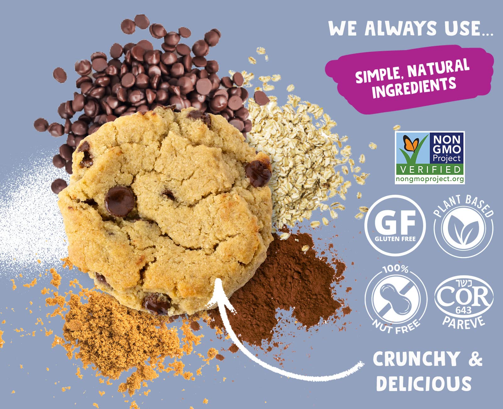 Allergy Smart Chocolate Chip Cookies, 140 GR