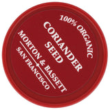 Morton & Bassett Organic Coriander Seed, 1.2 OZ