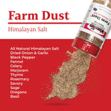 Weaver’s Dutch Country Seasonings Farm Dust w/Himalayan Salt, 26.25 oz - All?Natural Pink Himalayan Salt & Savory Herb Blend, No MSG - Perfect