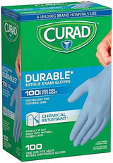 Curad Nitrile Exam Gloves, One Size Fits Most, 100 Count (Pack of 2)