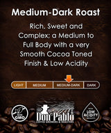 Don Pablo Gourmet Coffee - Signature Blend - Medium Dark Roast - Whole Bean Coffee - 100% Arabica Beans - Low Acidity and Non-GMO (2 Pound, Original)