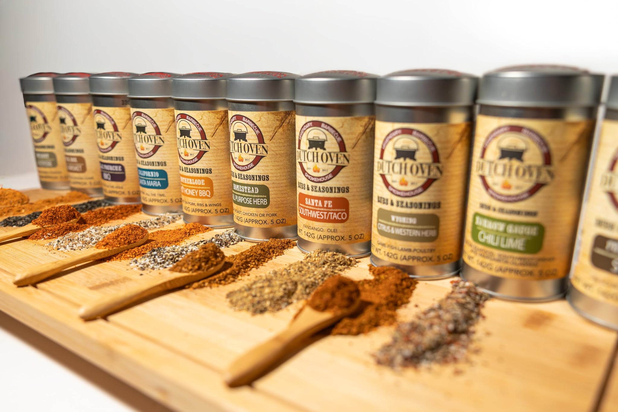 Dutch Oven Smokehouse Variety Spice gift Pak III - Motherlode, Trail Dust, Californio, Wyoming - Handcrafted Seasoning for Brisket, Pork, Ribs