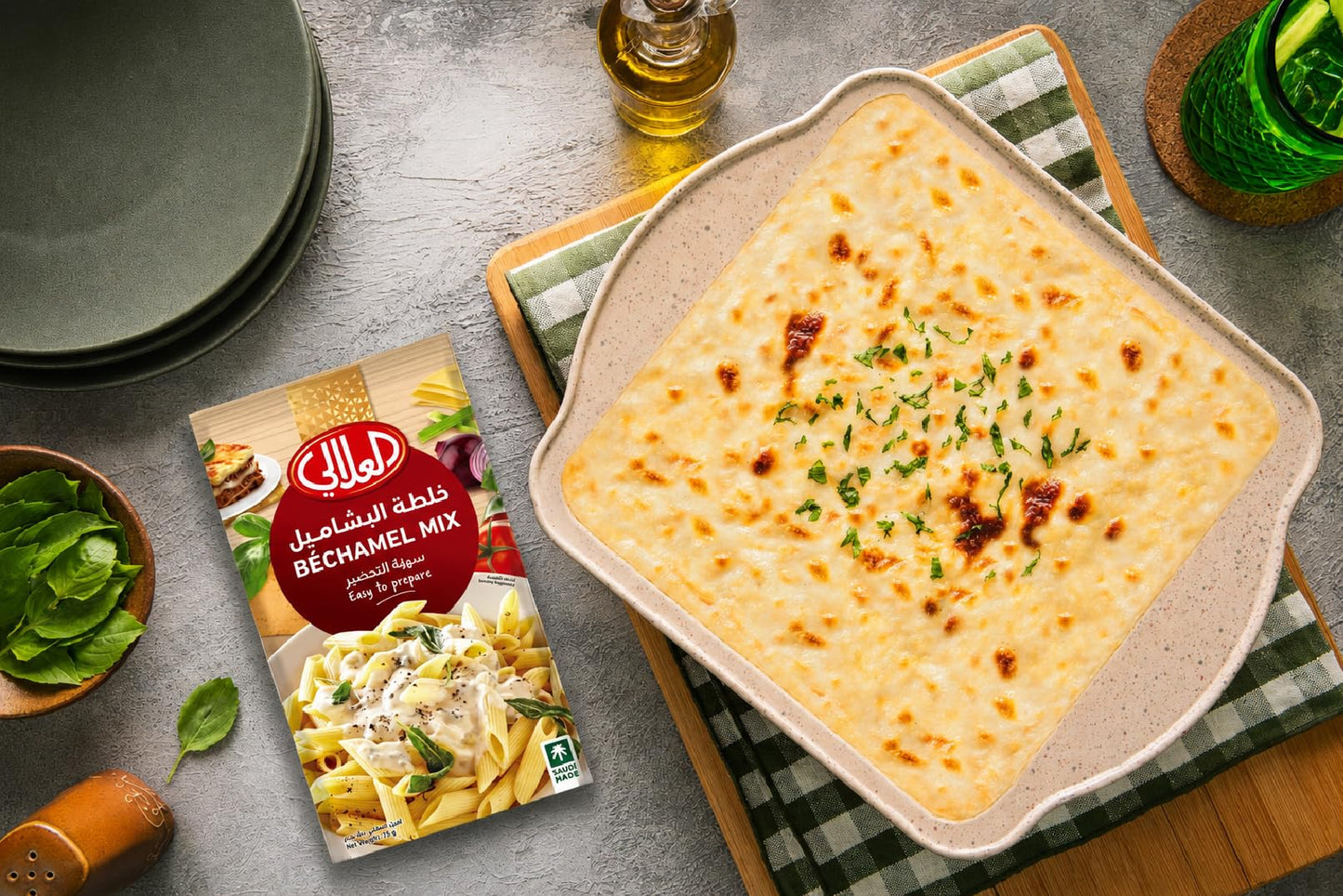 Al Alali Béchamel Mix 10 x 75 g, Easy to Prepare Creamy White Sauce for Pasta & Lasagna
