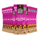 Second Nature Wholesome Medley Trail Mix - 12 Count, 2.25 oz Individual Snack Packs, Certified Gluten-Free - Dark Chocolate, Dried Fruit and Nut Trail