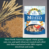 Eden Organic Muesli Cereal, Eat Hot or Cold, Oat, Rye, Wheat, and Spelt Flakes, Raisins, Cranberries, Wild Blueberries, Pumpkin and Sunflower Seeds