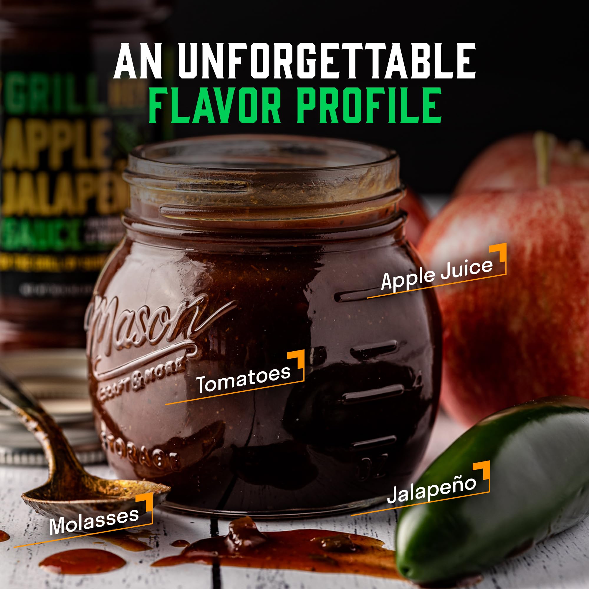 Hey Grill Hey | BBQ Sauce | Sweet and Spicy Sauce | BBQ Glaze | Pulled Pork, Ribs | Grilling Essentials | Apple Jalapeno