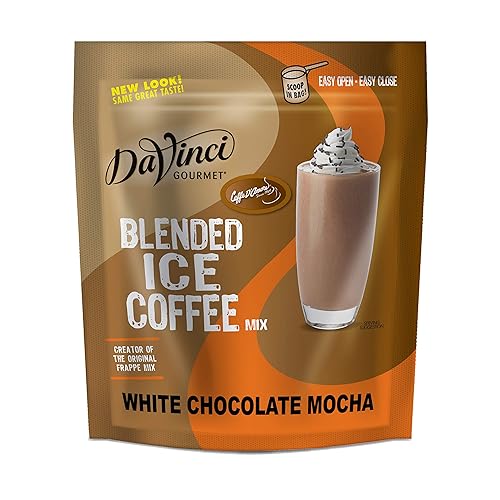 DaVinci Gourmet White Chocolate Mocha Blended Iced Coffee Mix, 3 Pound (Pack of 1)