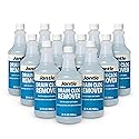 Drain Clog Remover - 12 Pack, 32 oz Bottles Powerful Drain Cleaner Liquid for Shower, Sink, and Toilet - Dissolves Hair, Grease, Paper, Fat, Oil