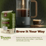 Panera Dark Roast Ground Coffee, - Bold Breakfast Brew with Dark Chocolate Finish - 100% Arabica Beans, Sustainably Sourced - Kosher, Dairy-Free