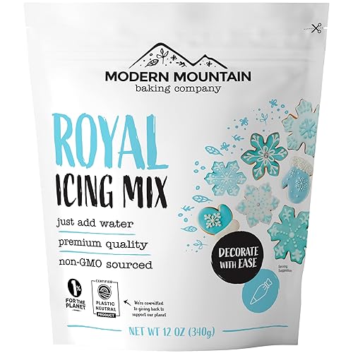Royal Icing Mix (12oz) Premium Royal Icing for Sugar Cookies, Easy to Use, Achieve the Perfect Consistency, Tastes Amazing, Naturally Flavored