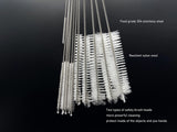 KINGSEM 12 PCS Straw Cleaner Brush kit with 2mm-25mm /6.5-10 INCH for Tube and Pipe.Tumbler, Sippy Cup, Bottle with Straw,Hummingbird feeders