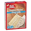 Betty Crocker - Cake Mix - Super Moist French Vanilla Flavour, 375 Grams Package of Cake Mix, Baking Mix