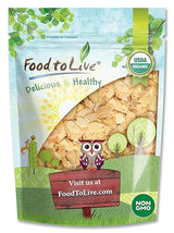 Food to Live - Organic Toasted Blanched Sliced Almonds, 12 Ounces - Unsalted & Dry Roasted, Premium Non-GMO Almond Nuts, Perfect for Salads, Snacks