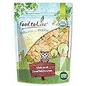 Food to Live - Organic Toasted Blanched Sliced Almonds, 12 Ounces - Unsalted & Dry Roasted, Premium Non-GMO Almond Nuts, Perfect for Salads, Snacks