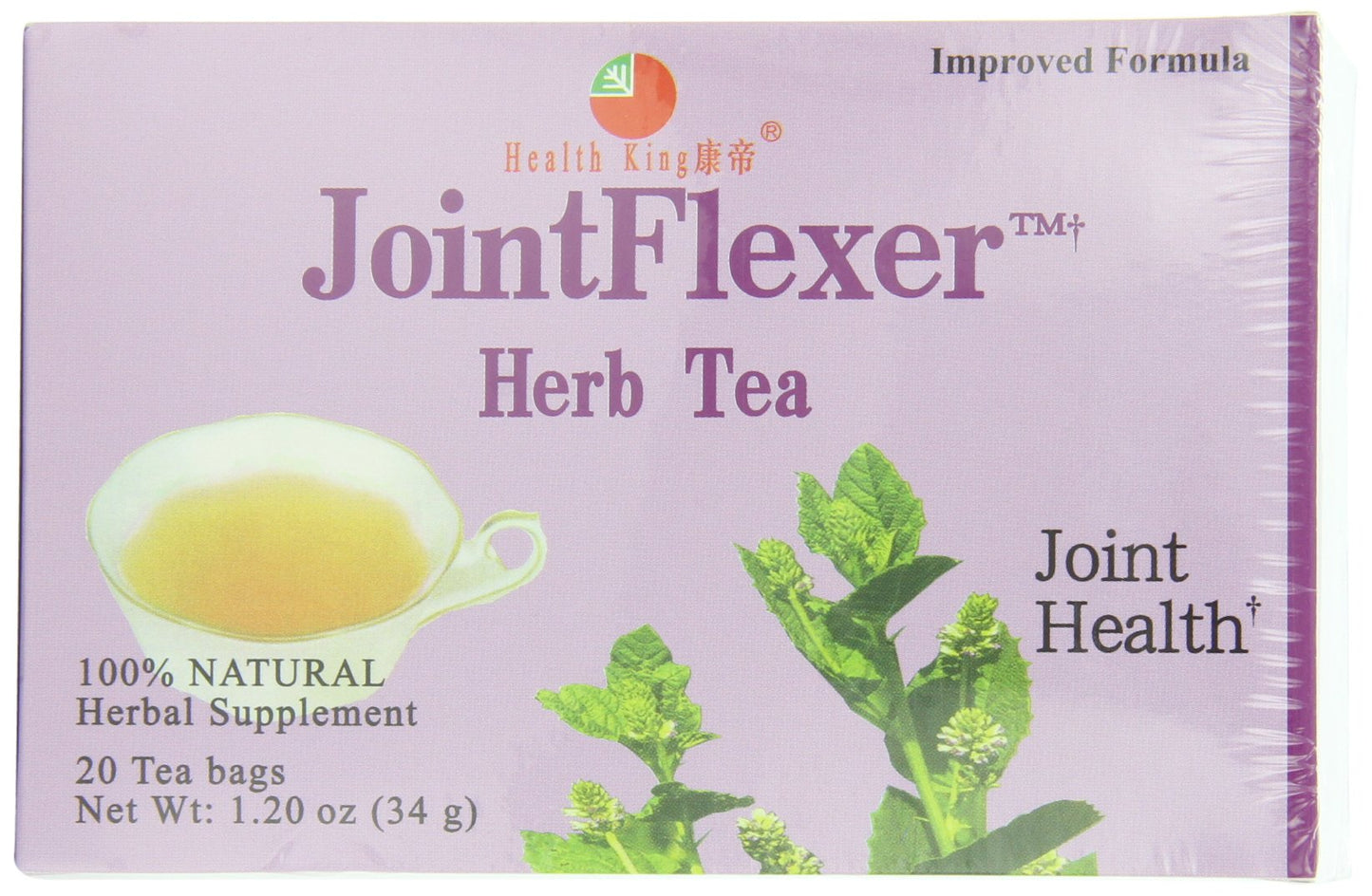 Health King Jointflexer Herb Tea, Teabags, 20 Count Box