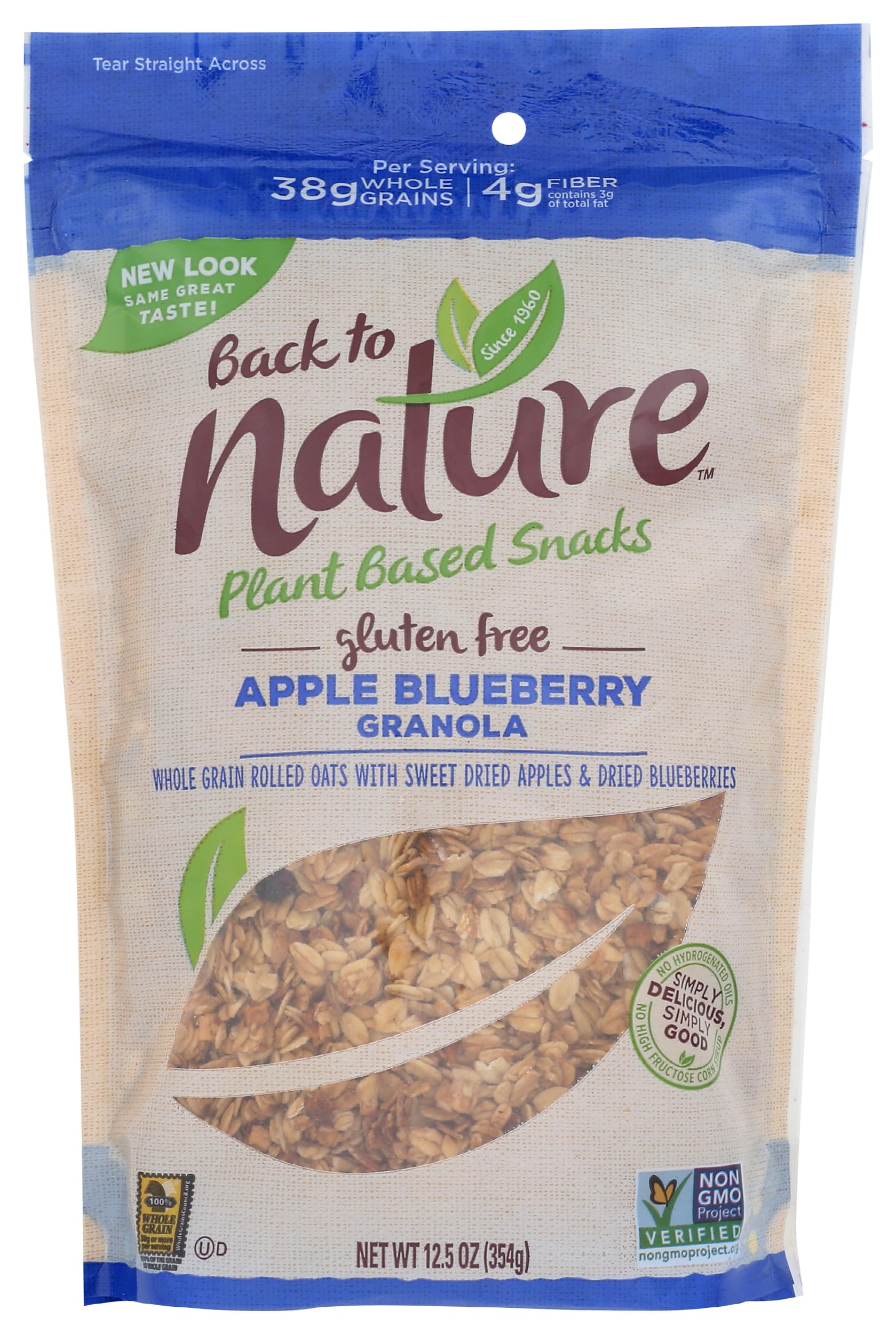 Back To Nature, Granola Apple Blueberry, 12.5 Ounce