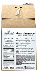 Rabbit Creek Beer Bread Mix Variety Pack of 3 - Cheesy Jalapeno, Cheddar Bacon & Cheesy Garlic Beer Bread Mix