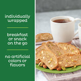Nonni's THINaddictives Almond Thin Cookies, Pistachio Almond Biscotti, Sweet Crunchy & Chewy, Individually Wrapped, Kosher Snack, Perfect with Coffee