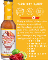 Jersey Girl All Natural Hot Sauce Variety (7) Pack - Bee Sweet/Classic/Garlic Verde/Masala/Scorchin' / Sizzlin' / Taco (No Added Salt/Naturally Sodium