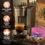 Caffè Garibaldi Donut Shop Coffee Pods, Single-Serve Capsules for Keurig K-Cup Brewers, Single Serve Cups with 100% Arabica Blend, 72 Count Recyclable