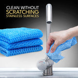 Non Scratch Dish Scrubbers for Cleaning Dishes (3PK) - Reusable Kitchen Sponge - Replace Dish Sponges for Washing Dishes - Best Household Scrubbing