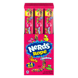 Nerds Rainbow Rope Candy 24 x 26g Packets, 624g/2.4 lb