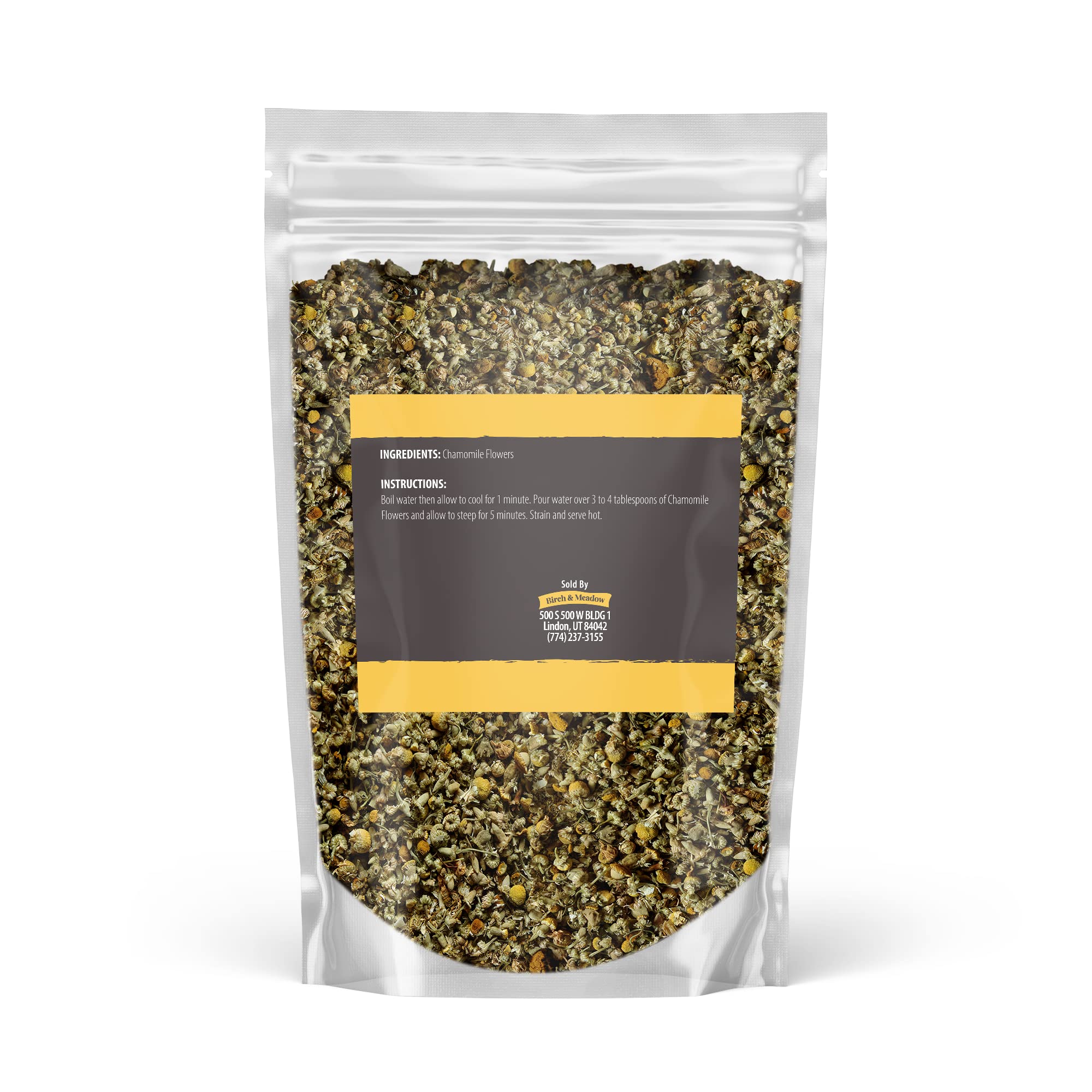 BIRCH & MEADOW Chamomile Flowers, 8 oz, Whole & Dried, Herbal Tea