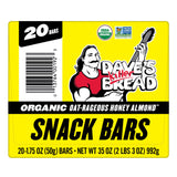 Dave's Killer Bread Oat-Rageous Honey Almond Organic Snack Bars, 20 Individually Wrapped Snack Bars