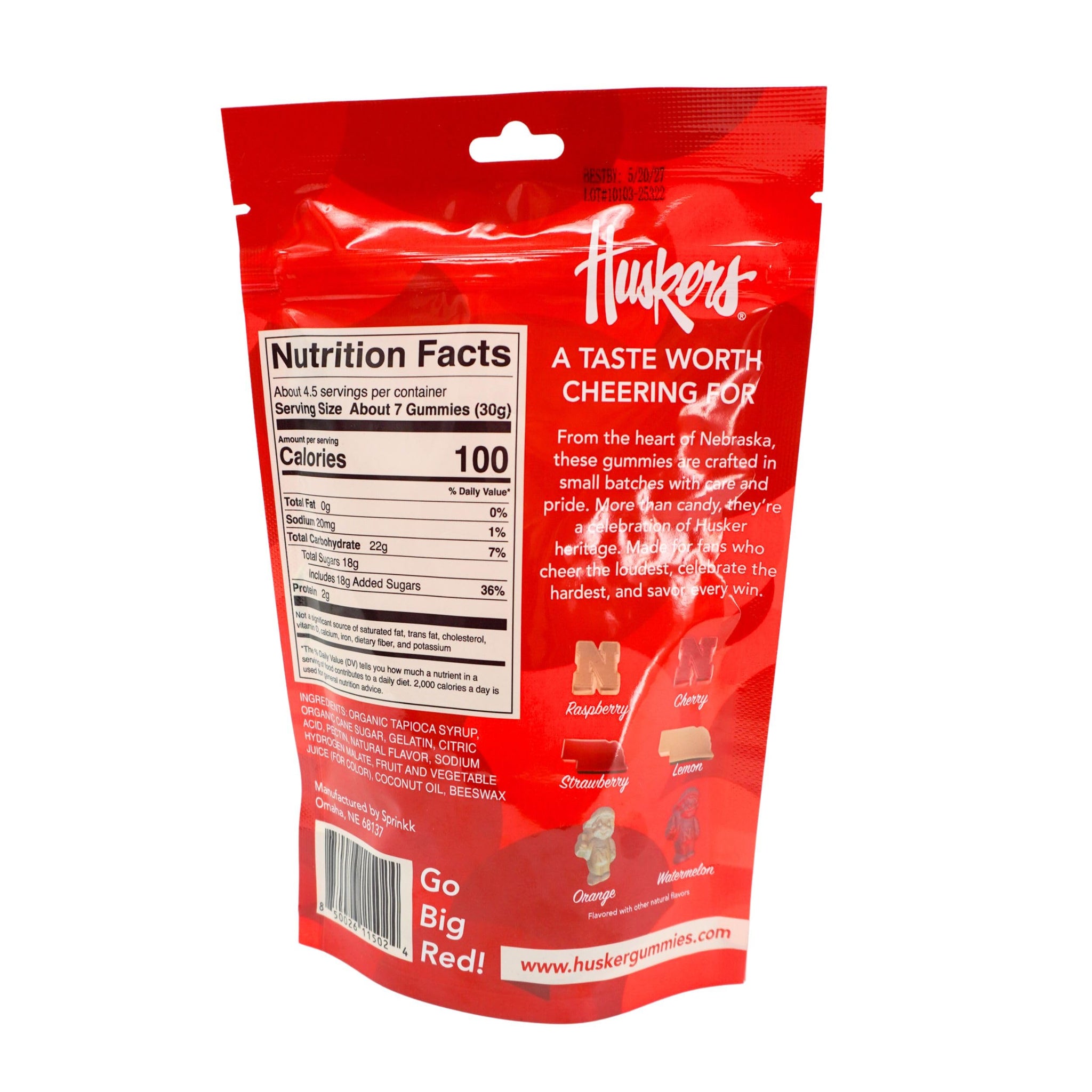 Husker Gummy Candy | Pack of 2 | 5 oz | Sprinkk