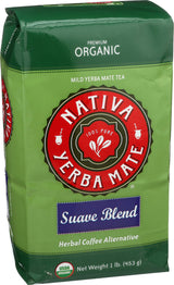 Nativa Yerba Mate Packs - Organic Yerba Mate Tea - 1 Pound Bag - Loose Leaf - Suave Blend (1 Pack)