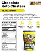 Olde Man Granola Gluten Free Keto Granola - Non-GMO Healthy Keto Granola Cereal - Low Carb Granola Keto Friendly - Ketogenic Granola Handmade in