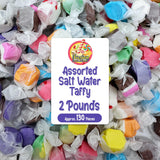 Assorted Salt Water Taffy Individually Wrapped - 2 Pound Bag - Saltwater Taffy Bulk Candy Individually Wrapped - Old Fashioned Retro Candy - Party