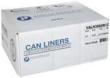 Inteplast Group VALH3660N12 High-Density Can Liner, 36 x 58, 55-Gallon, 13 Micron Equivalent, Clear, 25 Per Roll (Case of 8 Rols)